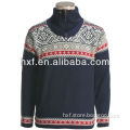 men Zip Collar Pullover